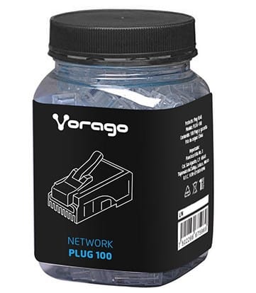 Plugs de Red VORAGO PLUG-100 - RJ-45, Transparente