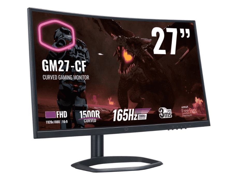 Monitor Gamer Curvo Cooler Master GM27-CF 27", Full HD, Widescreen, FreeSync, 165Hz, HDMI, Bocinas Integradas (2 x 6W), Negro