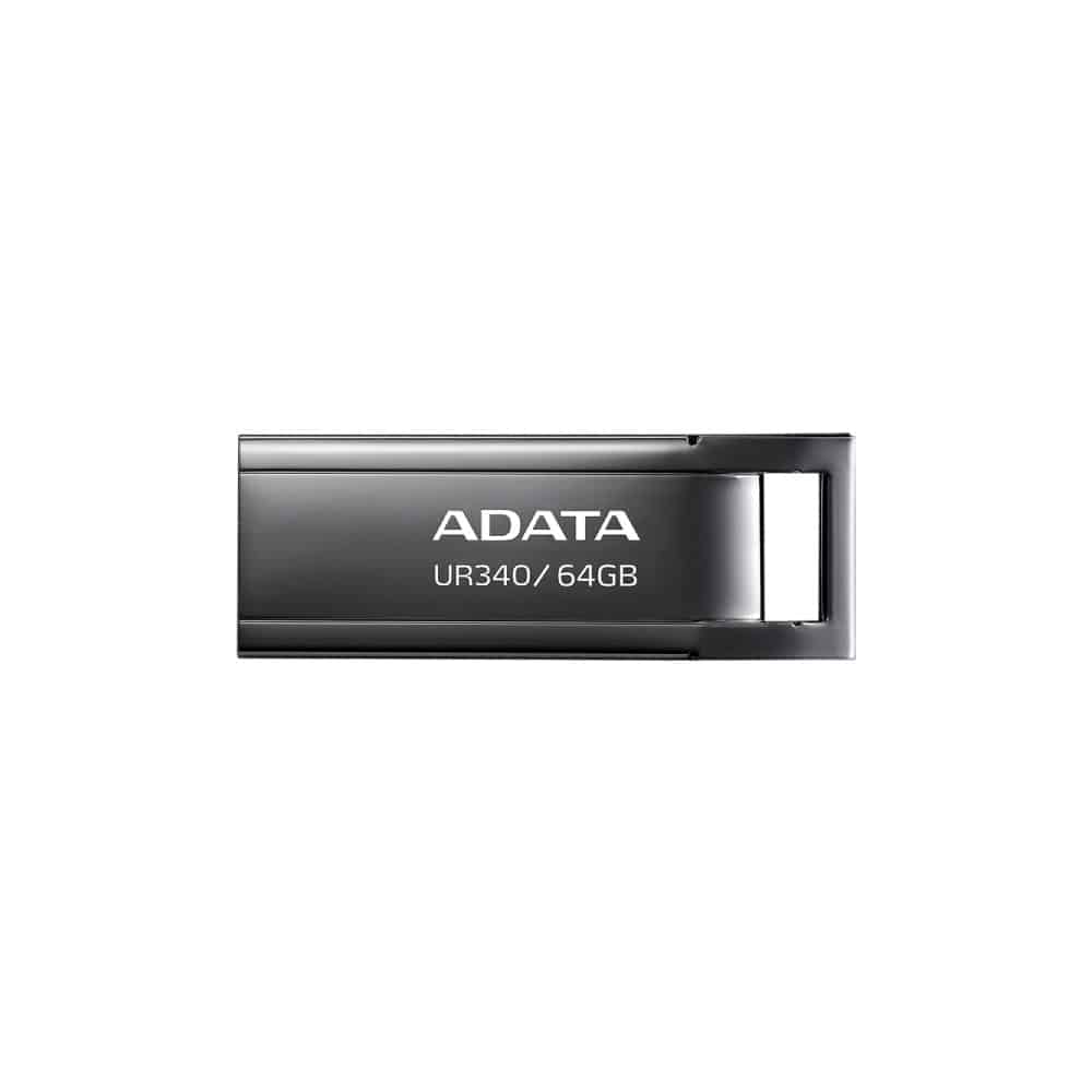 Memoria                                                                                                                                                                                                                       Flash Adata Ur340 64gb Usb 3.2 Negro (aroy-ur340-64gbk)