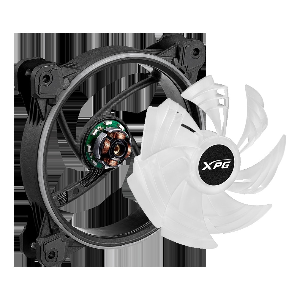 Ventilador  Xpg Hurricane 120mm Argb Pwm (hurricane120argbpwm-bkcww)