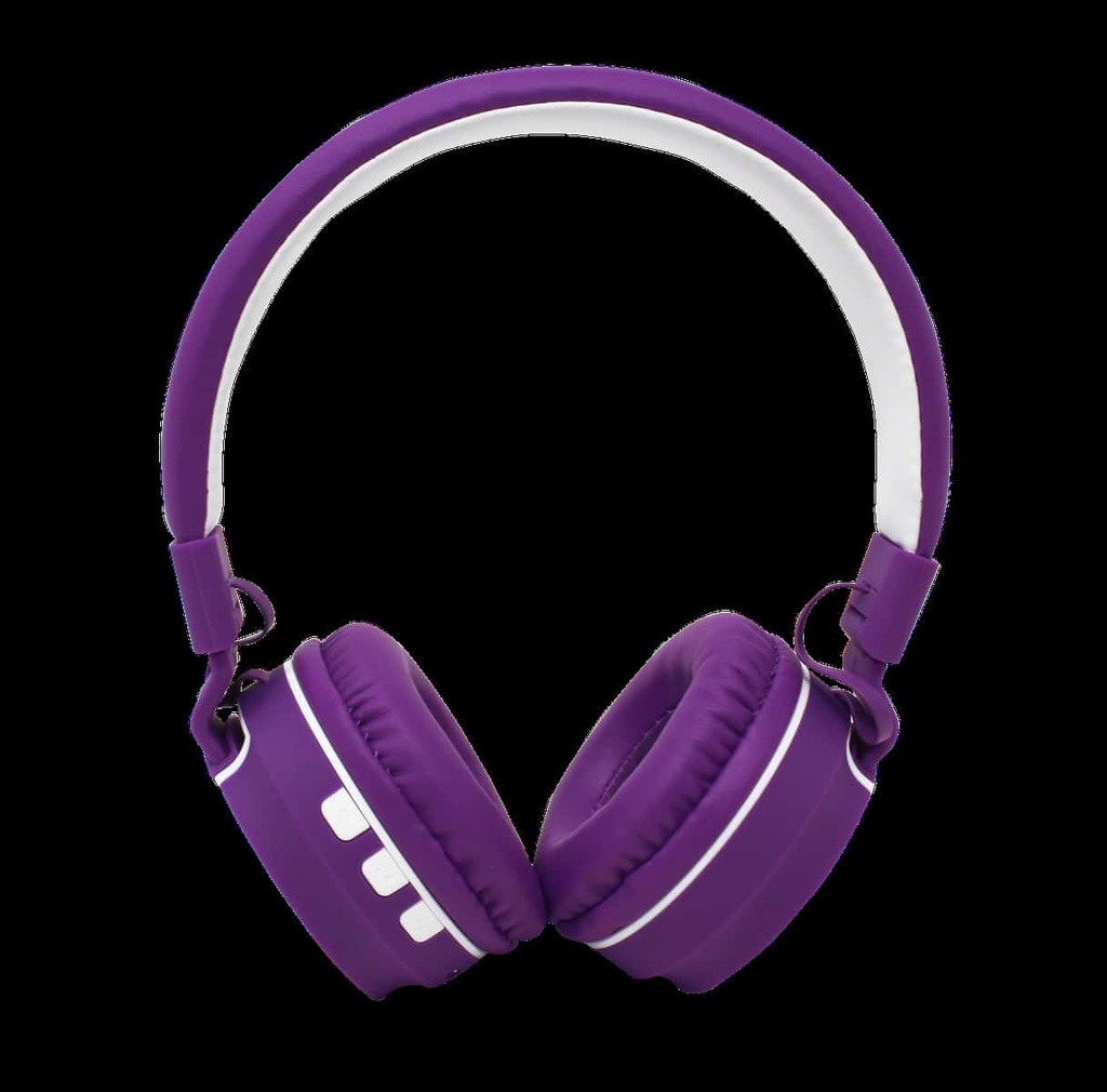 AUDIFONOS NECNON BLUETOOTH NBH-05 MANOS LIBRES MORADO NCAB050500