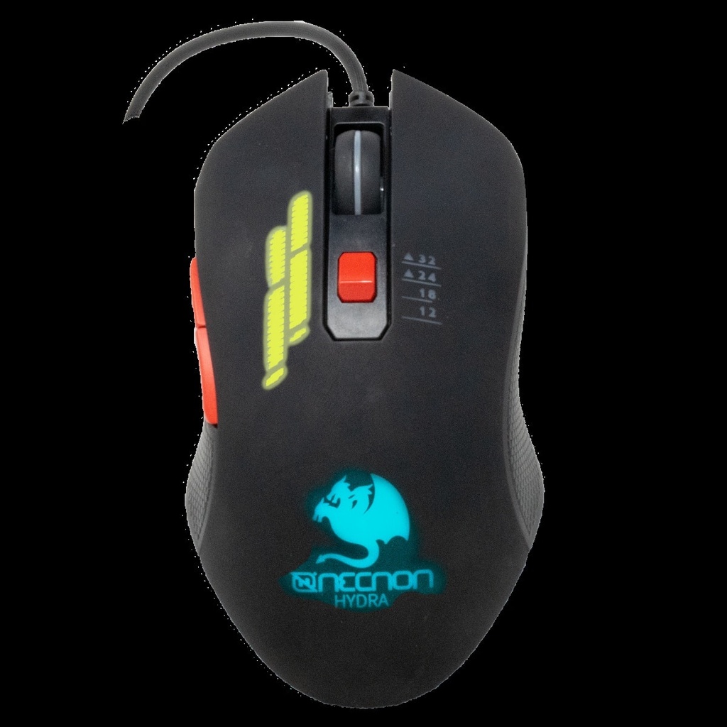 Mouse                                                                                                                                                                                                                                          Necnon Gaming Ngm-hydra Rgb 6 Bot 3200 Dpi Usb2.0 Neg Ncgmhy01rg