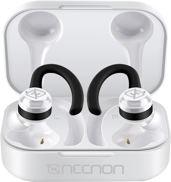 Audifonos                                                                                                                                                                                                                                                                                                                                                                                                                                  Necnon In-ear Bluetooth Indicador Led Blanco Ntws-sport (nbabns12as)