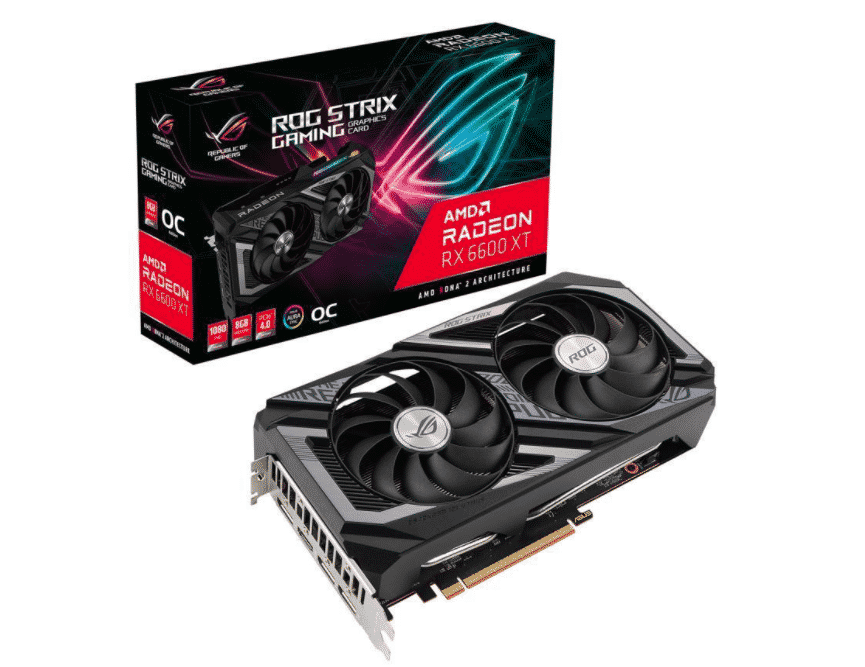 Tarjeta  De Video ASUS ROG Strix Radeon Rx 6600 XT 8gb GDDR6 PCI Express 4.0 Crossfirex Rog-strix-rx6600xt-o8g-gaming