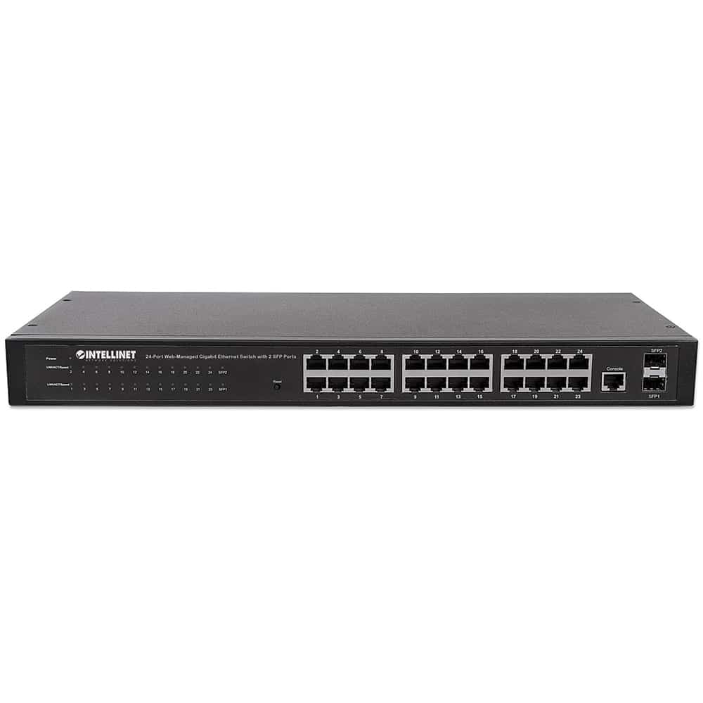 Switch  Gb 24 Ptos 19 Admin + 2 Sfp Intellinet 560917