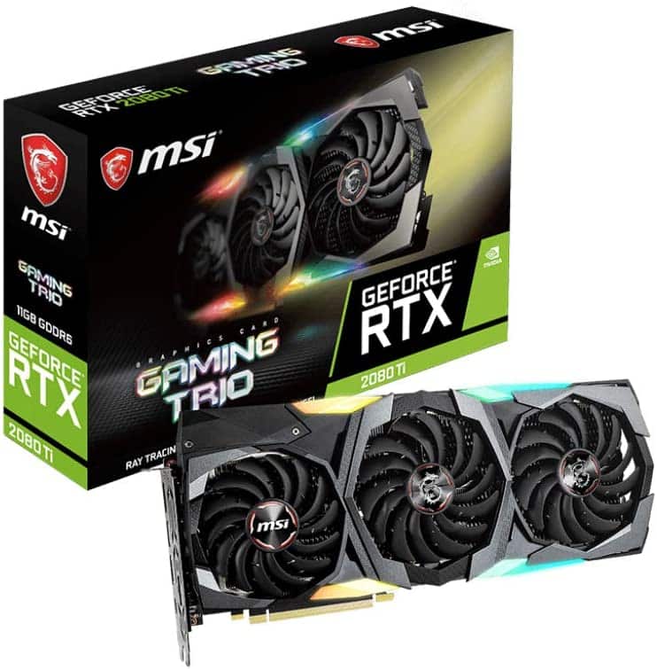 Tarjeta  De Video MSI Nvidia Geforce RTX 2080 Ti Gaming X Trio 11gb GDDR6