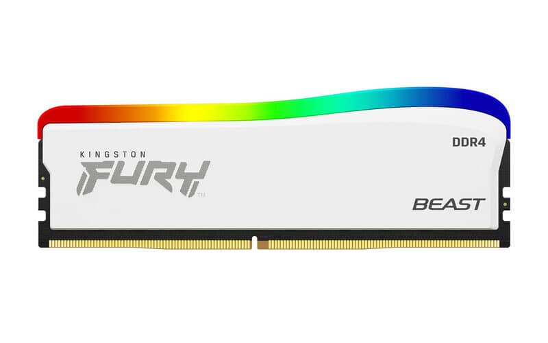 Memoria  Ddr4 Kingston Furybeast White Rgb 8gb 3600mhz(kf436c17bwa/8)