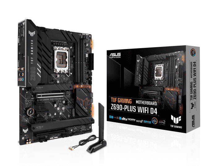 Tarjeta Madre ASUS ATX TUF Gaming Z690-PLUS WIFI D4 S-1700 Intel Z690