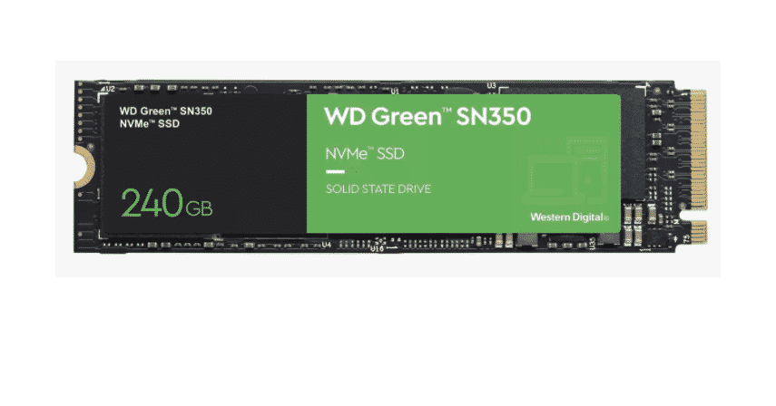 UNIDAD SSD M.2 WD SN350 240GB WDS240G2G0C GREEN PCIE NVME