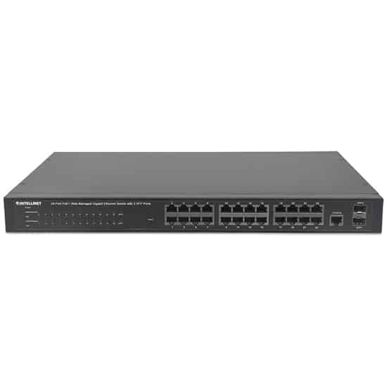 Switch                                                                                                                                                                                                                                                      Intellinet Admin Por Web Giga 1000 24pts Poe+ 2pto Sfp 560559