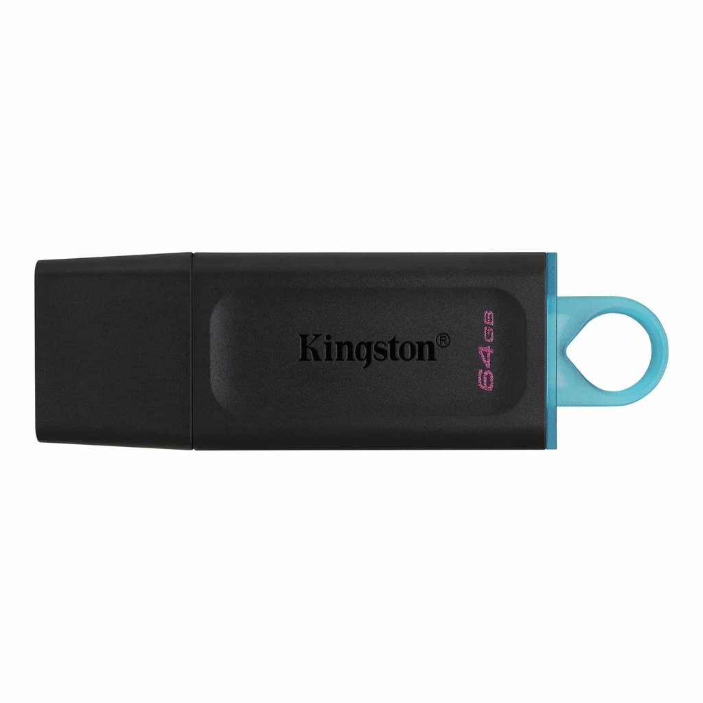 Memoria                                                                                                                                                                                               Usb De 64gb Kingston Dtx/64gb (black + Teal) -