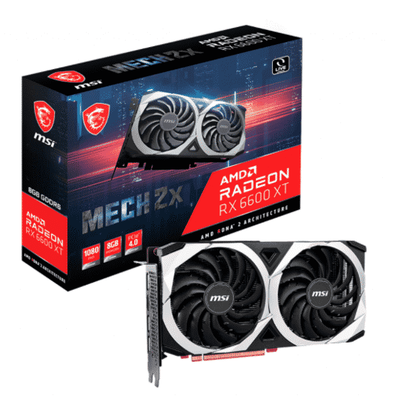 Tarjeta  De Video MSI Radeon Rx 6600 XT Mech 2x 8g OC GDDR6 8gb DP HDMI