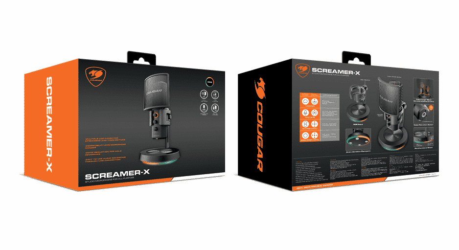Micrófono   Para Gaming Cougar Screamer-x Alámbrico 130ma