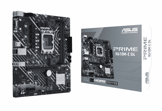 Tarjeta  Madre ASUS Prime H610m-e D4 Lga 1700 Intel H610 Sata 6gb/s Micro Atx Intel