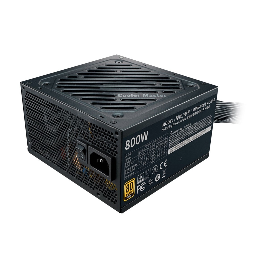 Fuente  De Poder Cooler Master 800w Gold Mpw-8001-acaag-u2 Modular