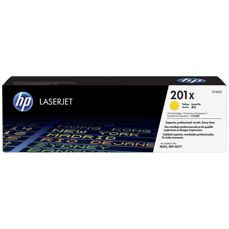 TONER HP 201X AMARILLO ALTO RENDIMIENTO LASERJET M252/MFPM277 (CF402X)