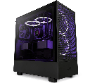 Gabinete   NZXT H5 Flow Mt Mini-itx Eatx Tg 2 Ventiladores 120 S/fte Bk Cc-h51fb-01 Pue