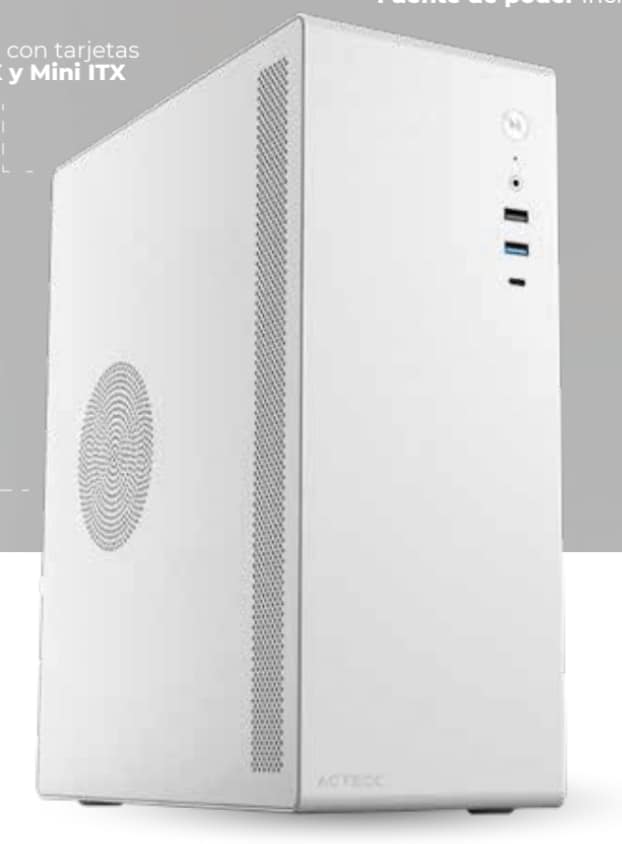 Gabinete Mini Torre Neuss Sfx/frente Solido / Blanco Ac-935159