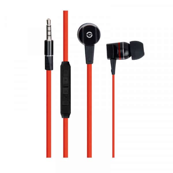 Audifonos                                                                                                                                                                                                                                                                                                                                                                                            Auricular Getttech Smooth Mi-2140r C/mic Negro C/rojo 3.5mm