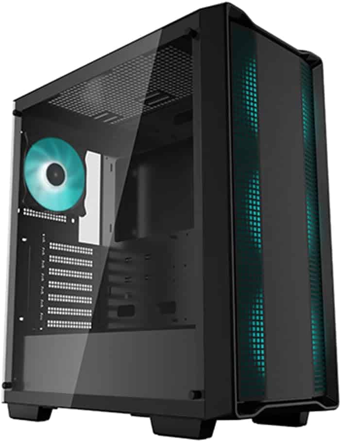Gabinete                       Gamer Deepcool Cc560 + Fuente De Poder Pk600d De 600w (r-cc560-sibkgaa4-a-1), Color Negro, Formato Media Torre