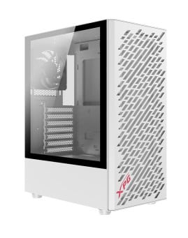 Gabinete     XPG Valor Air Con Ventana, Midi-tower, Atx/mini-itx/micro-atx, USB 3.2, Sin Fuente, 4 Ventiladores Valormeshmt-whcww
