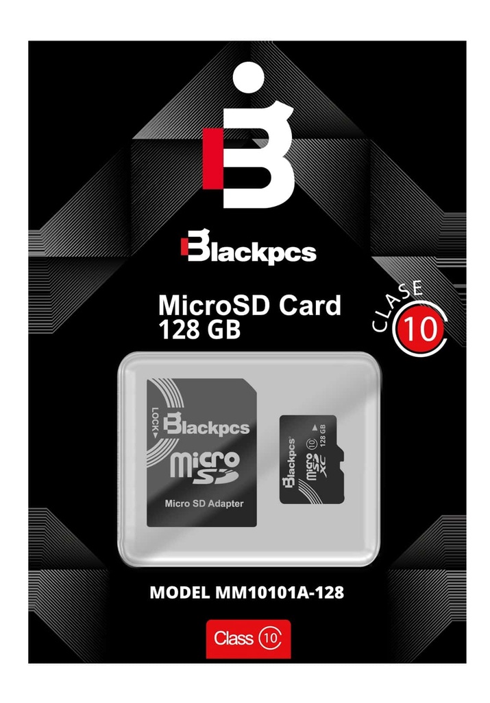 Memoria                                                                                                                                                                                                     Microsd Blackpcs De 128gb Clase10 Con Disipador -