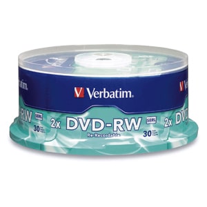 Disco                                                                                                                                                                                                    Dvd-r Verbatim - Dvd-rw, 30, 120 Min