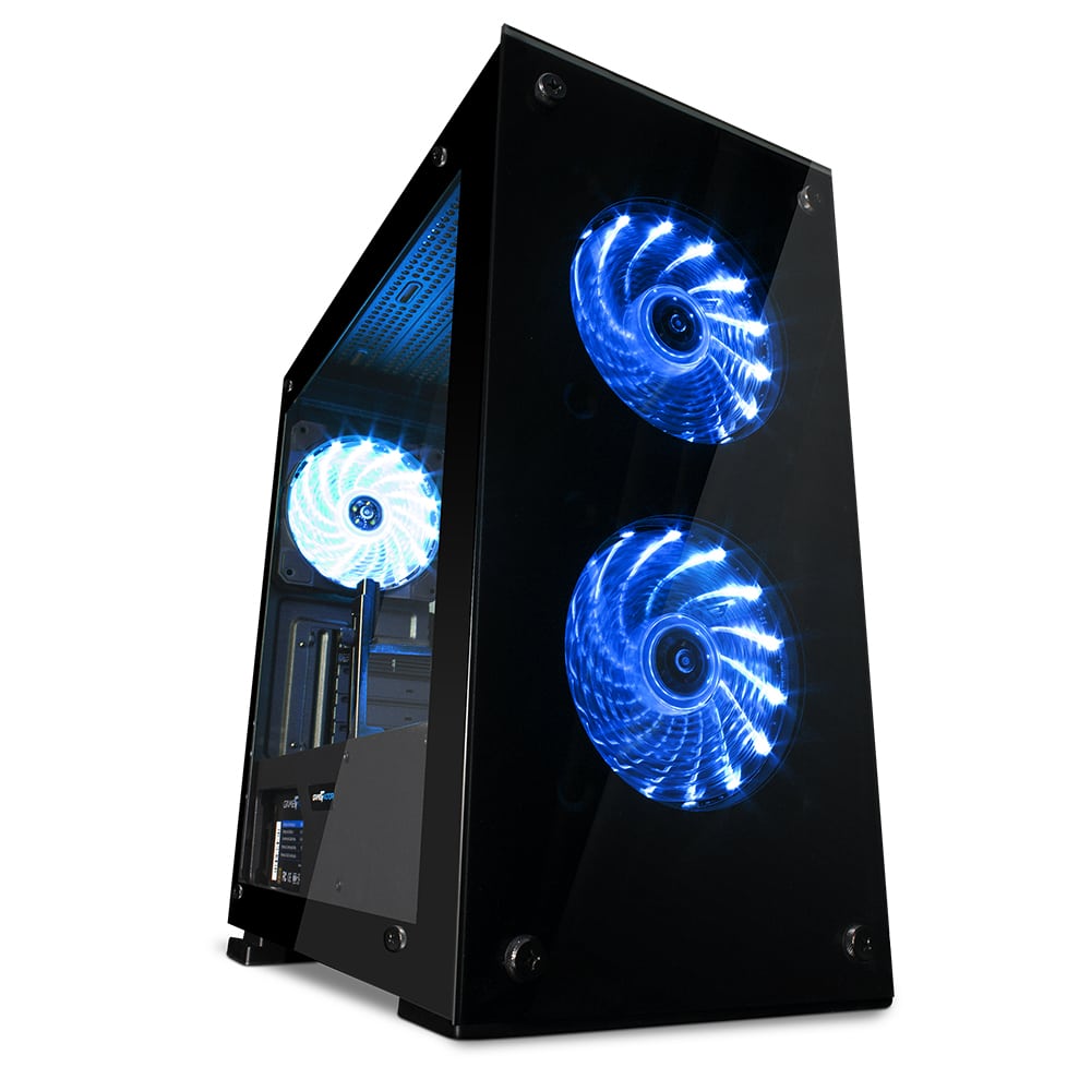 Gabinete.                                                                                                                                                                                                                                Gamer Factor Csg550. Micro Atx - 3 Vent, 120mm Rgb, Cristal S/fte.