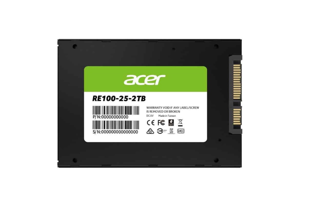 Unidad                                                                                                                                                                                                                   De Estado Solido Acer Re100 - 2 Tb, 562 Mb/s, 529 Mb/s