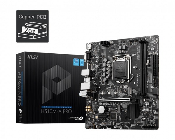 Tarjeta                                                                                                                                                                                                                                                                                                                                                                                                                                                                                                                                                                                                                                                                                                                                                                                                 Madre Msi H510m-a Pro Soc 1200 M-atx , 2x Ddr4,11th Gen