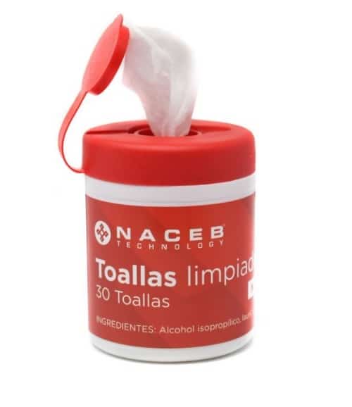 Toallas                                                                                                                                                                                                                                                                                                                                                                                                                                         Naceb Naceb Technology Na-0801 - Rojo, Paños Húmedos, Computadoras