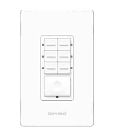Botonera                                                                                                                                                                                                                                                                                                                                                                                                                                        De 7 Escenas Inteligente Orvibo T10s7zw-1uo - Color Blanco, Inalámbrico Y Alámbrico, Wi-fi, 2400 Mhz, 120 - 270