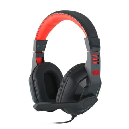 Audífonos                                                                                                                                                                                                                                                                          Redragon Ares - Negro/rojo
