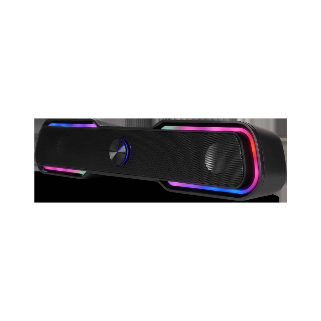 Bocinas                                                                                                                                                                                                                                                                           Start The Game Bsp-350 Bluetooth/3.5mm - Usb, Iluminación Rgb, Negro