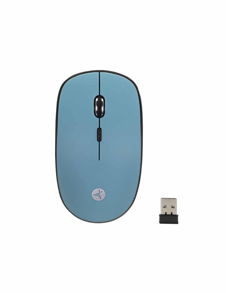 Mouse                                                                                                                                                          Inalambrico Techzone De 1200 Dpis - Alcance Hasta 15 Metros, 4 Botones, Texturizado Rubber, Color Verde, 1 Año De Garantía.