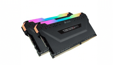 MEMORIA DDR4 CORSAIR VENGEANCE RGB PRO BLACK 16GB 3200 2X8 CMW16GX4M2C3200