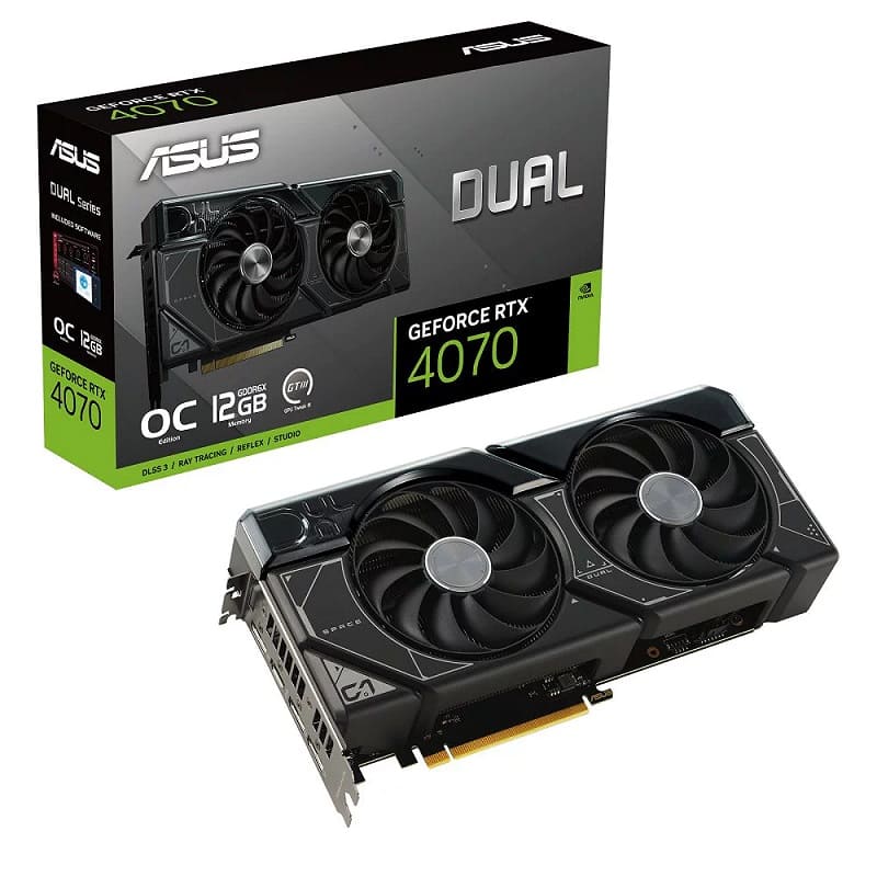 Tarjeta                                                                                                                                                                                                                                                                               De Video Asus Dual-rtx4070-o12g 12gb Oc Gddr6x Hdmi/dp