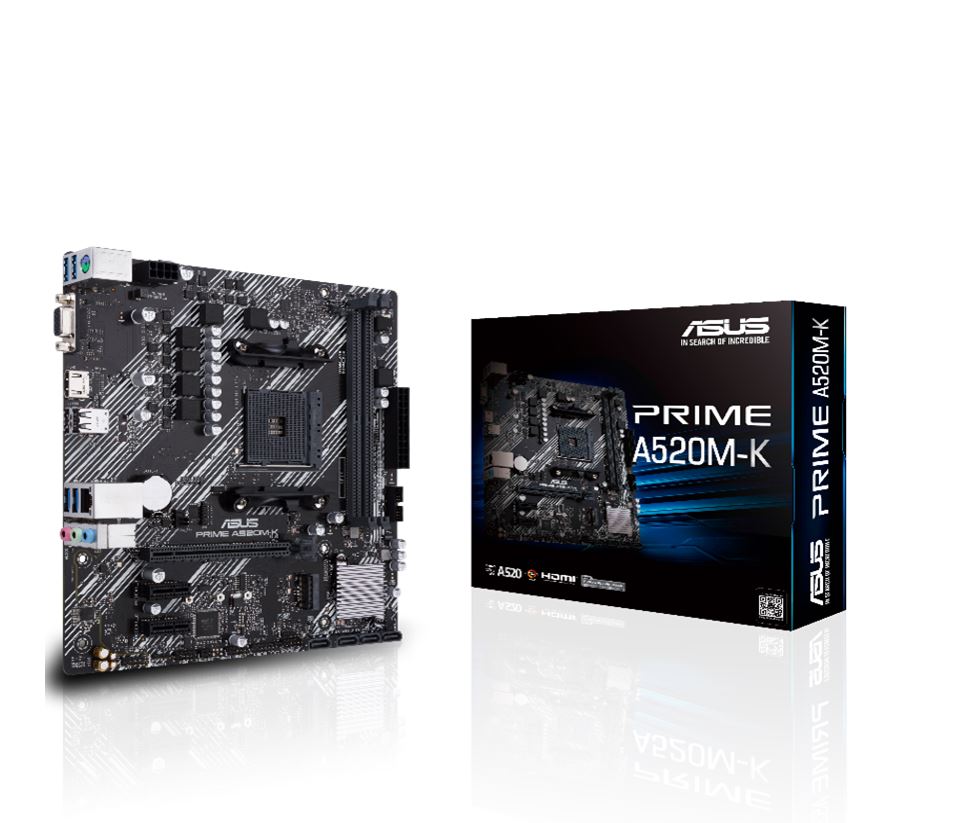 Tarjeta                                                                                                                                                                                                                                                                            Madre Asus Prime A520m-k Amd 3ra Gen Ryzen Am4 Ddr4 Hdmi M.2