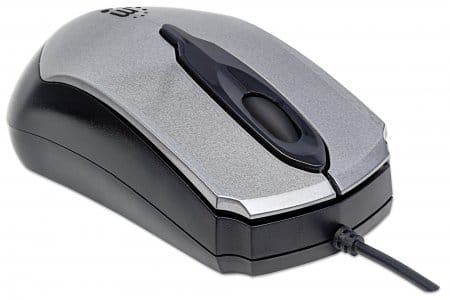 179423                                                                                                                                             Ratón óptico Usb Edge - Cableado 1.5m, Tres Botones Con Rueda De Desplazamiento, 1000 Dpi, Gris, 3 Años De Garantia.