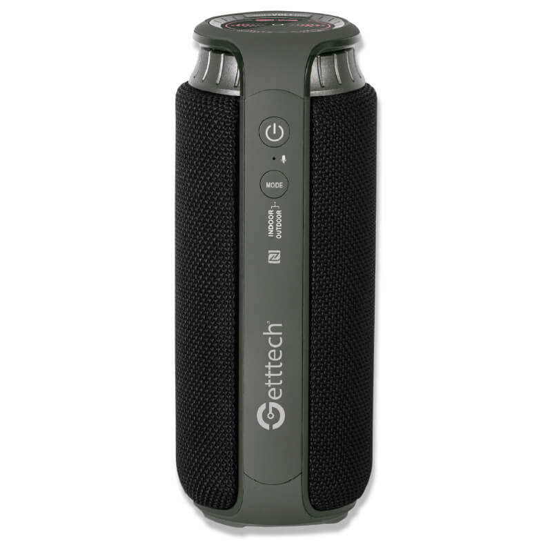 Bocina  Getttech Gbs-31504n Beat Bt4.2 Mic/3.5mm, Res Agua, Negro