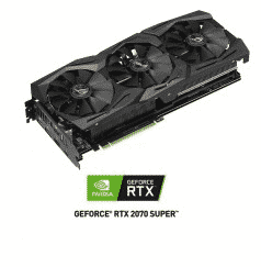 TARJETA DE VIDEO ASUS NVIDIA® GEFORCE RTX™ ROG-STRIX-RTX2070S-A8G-GAMING 8GB GDDR6 SUPER ADVANCED PUE