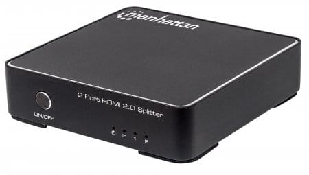 Splitter                                                                                                                                                                                                                                                                                                                                                                                                                                                                         Hdmi 4k  Manhattan De 2 Puertos - Negro, Hdmi, Hdmi, Hdmi, Hembra/hembra