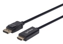 Cable                                                                                                                                                                                                                                                                                                                                                                                                                                                                            Displayport A Hdmi Manhattan 152679 - 1, 8 M, Displayport, Hdmi, Negro, Macho/macho
