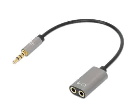 356107                                                                                                                                                                                                                                                                                                                                                                                                                                                                 Adaptador Auxiliar En Y De Un Plug A 2 Salidas 3.5 Mm - Conector 3.5 Mm Macho A 2 X 3.5 Mm Hembra.