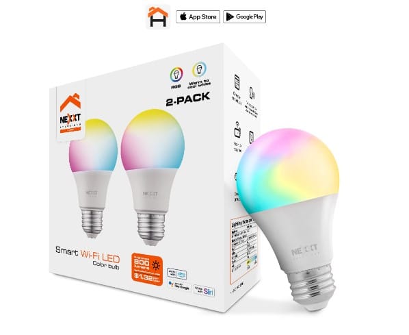 Bombilla                                                                                                                                                                                                                                                                                                                                                                                                                                                          Led Inteligente Wi-fi / 110v / A19 / 2pk / Multicolor -