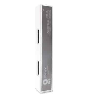 Hub                                                                                                                                                                                                                                                                                                                                                                                                                                                                 Usb V2.0 - Small, Compacto, 4 Puertos, Plata, Brobotix 180727-5
