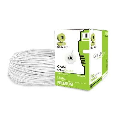 Bobina                                                                                                                                                                                                                                                                                                                                                                                                                                                                 Utp - Cat5e, 100 M, Interior, Blanco, Cca, Brobotix 400052b
