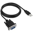 Convertidor                                                                                                                                                                                                                                                                                                                                                                                                                                                          Usb A Serial Db9m  Brobotix 963579 - Serial Db9 / Rs-232, Usb 2.0 A, Macho/macho, 1, 8 M, Negro