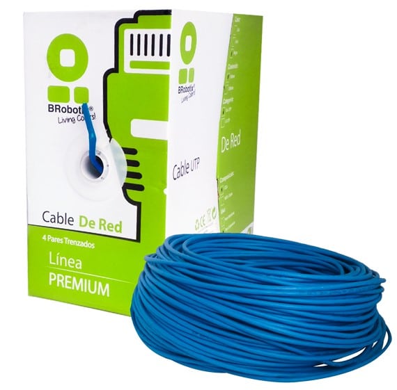 Bobina                                                                                                                                                                                                                                                                                                                                                                                                                                                        Utp - Cat5e, 100 M, Interior, Azul, Cca, Brobotix 400052