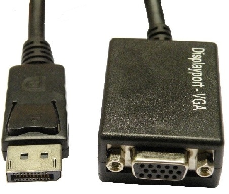 Adaptador                                                                                                                                                                                                                                                                                                                                                                                                                                                            Displayport Brobotix 104529 - Negro, Displayport, Vga, Macho/hembra